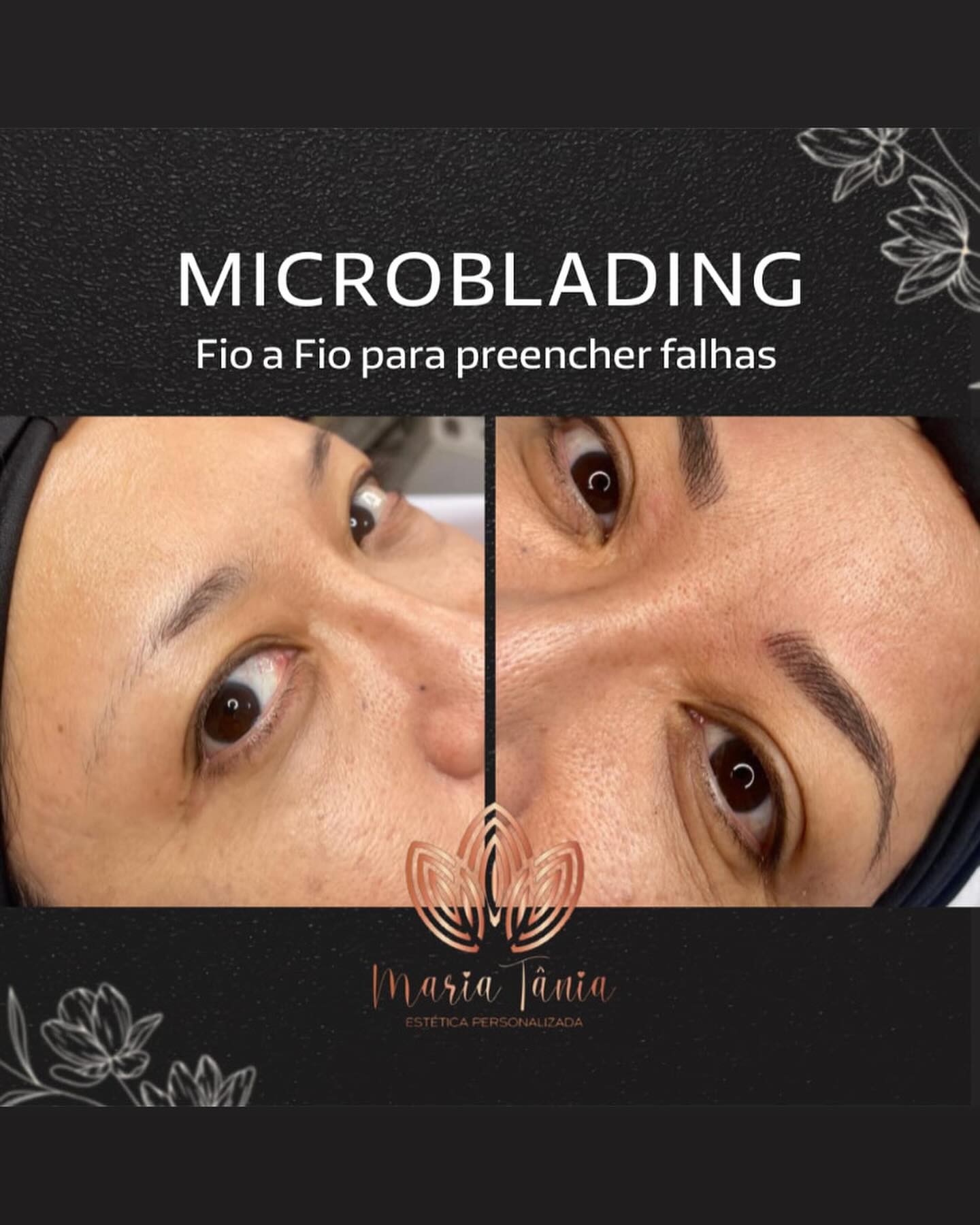 Microblading antes e depois
